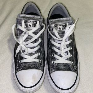 Gray and White Converse